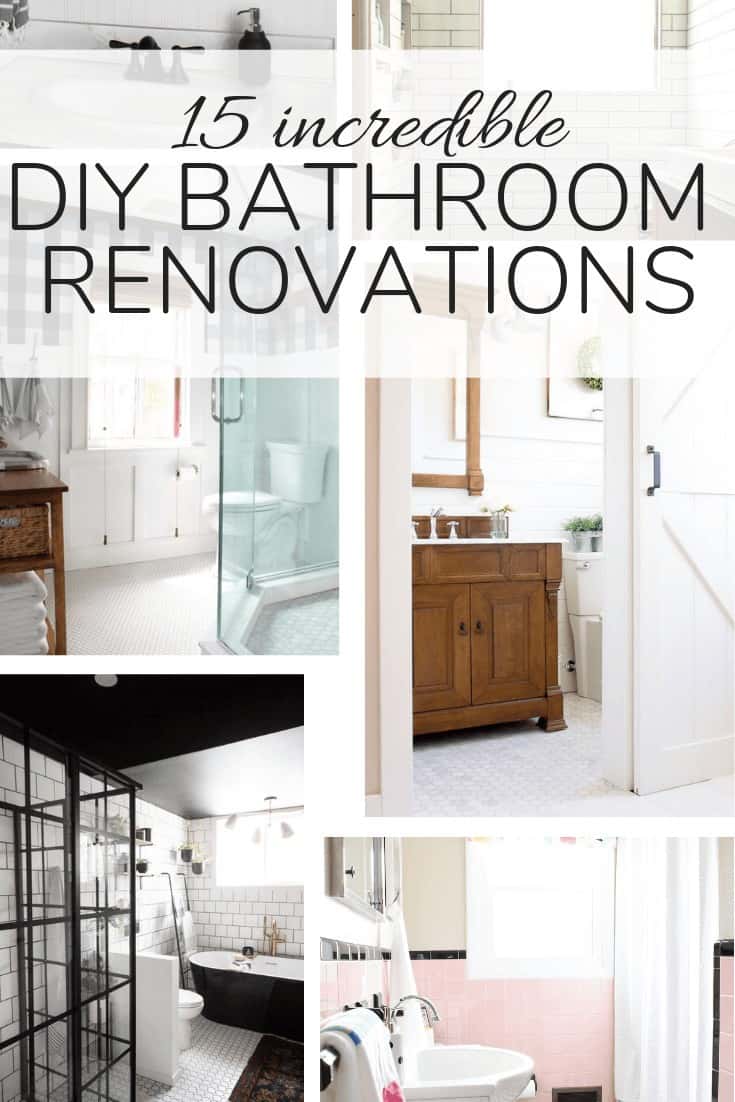 15 Gorgeous DIY Bathroom Renovation Ideas