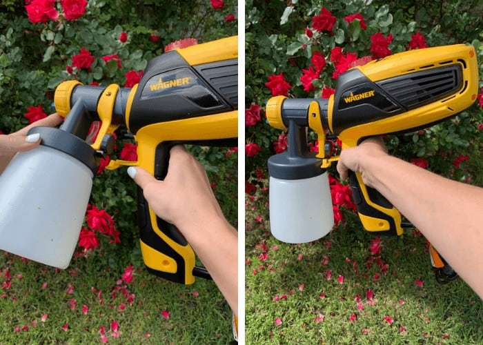 assembled paint sprayer