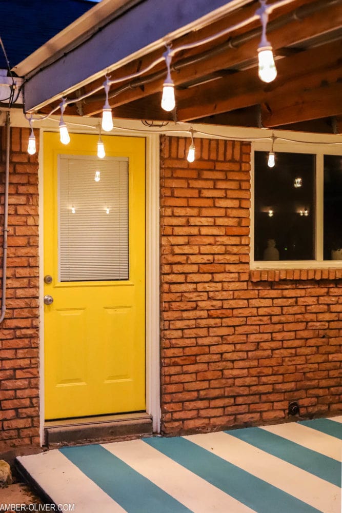 DIY painted patio floor