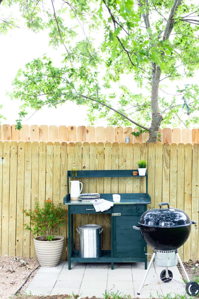 The New Grill Cart Patio Extension Love Renovations