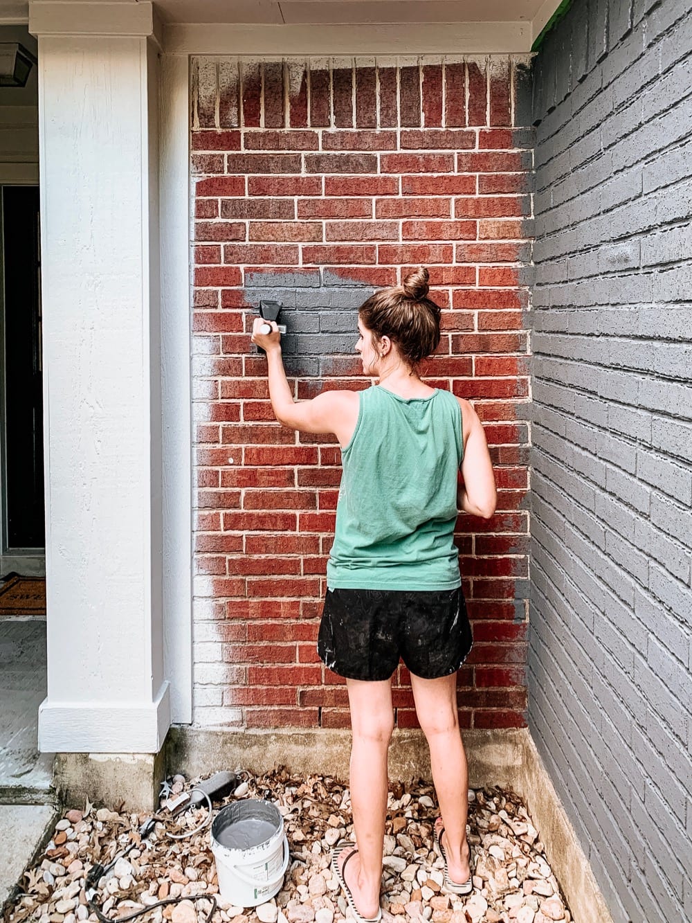 How to Paint A Brick House (And the siding!) Love & Renovations