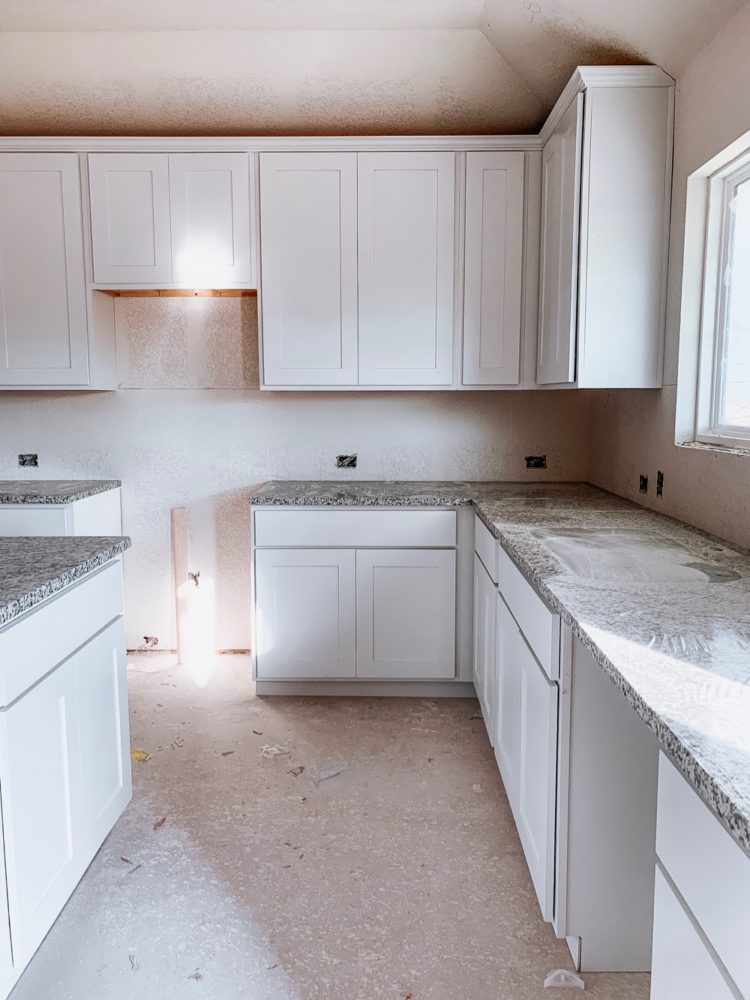 new construction kitchen