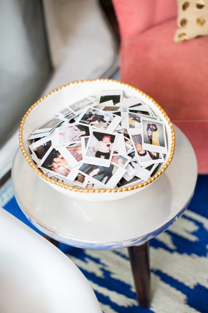 bowl of family photos