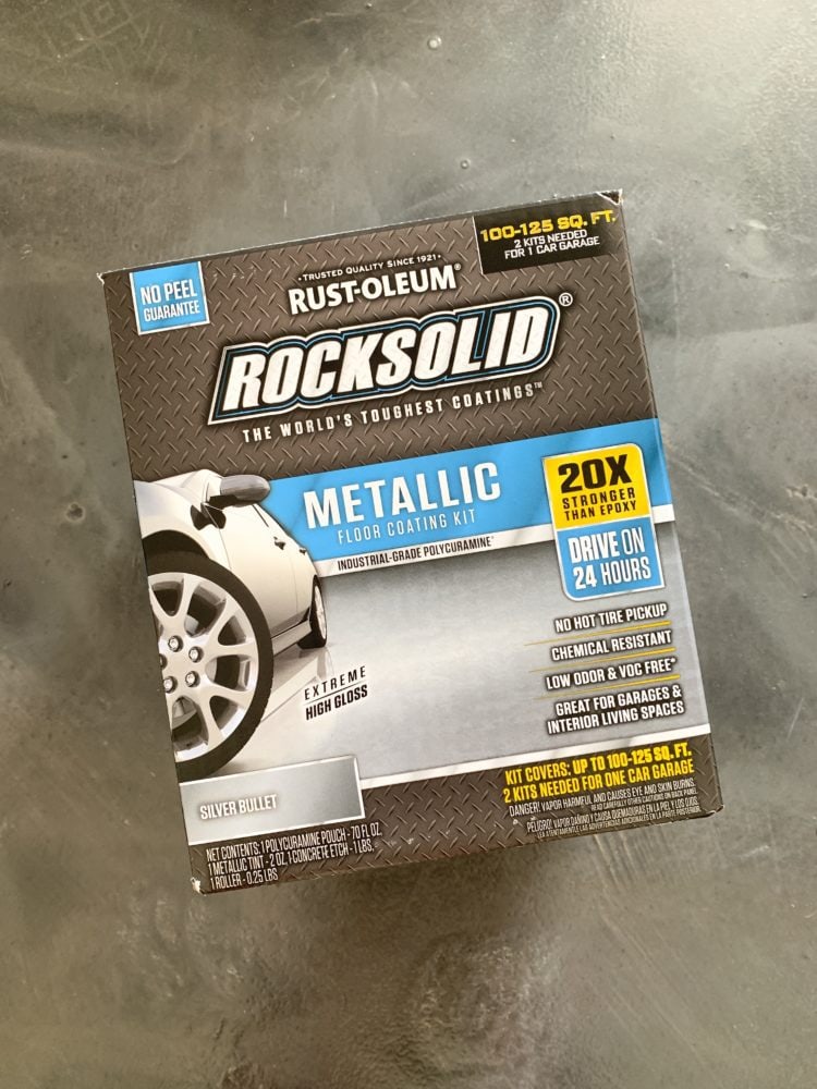 Rust-Oleum Rock Solid garage floor coating