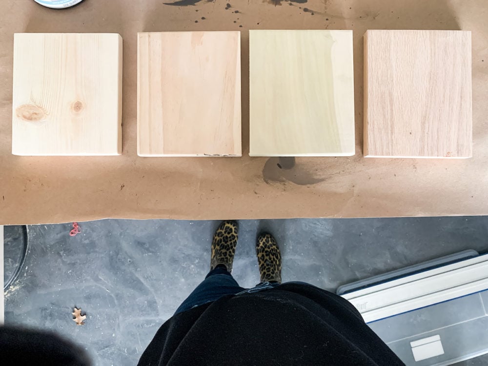 How Six Different Stains Look on Five Popular Types of Wood