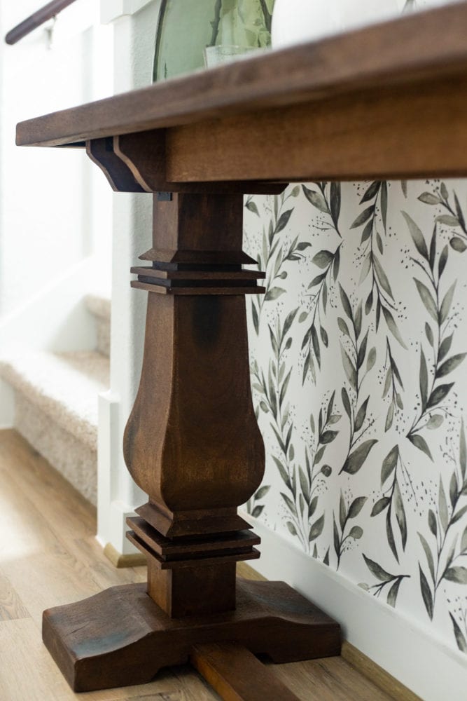 details of entryway table