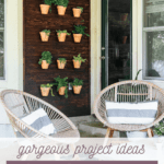 Back patio with text overlay - gorgeous project ideas for your yard