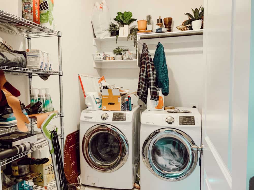 Laundry room before