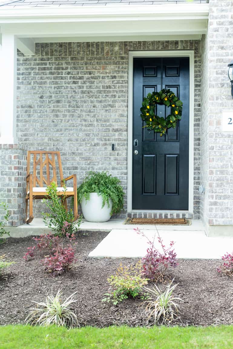 after of spring front porch