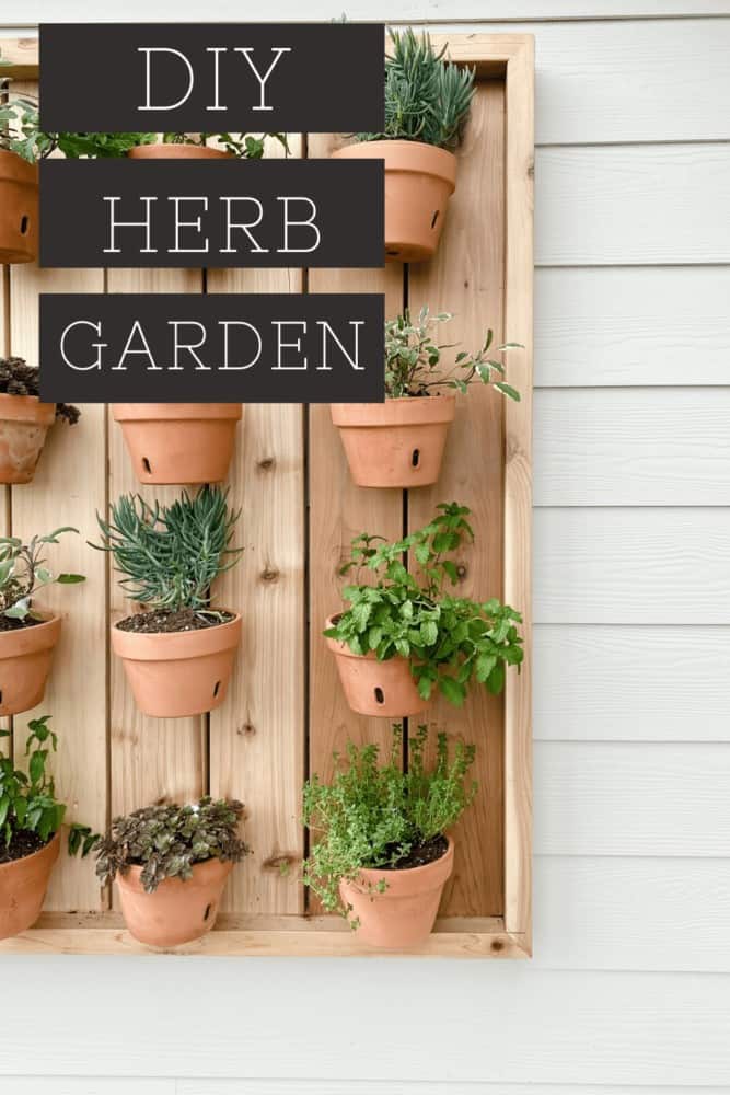 DIY hanging herb garden