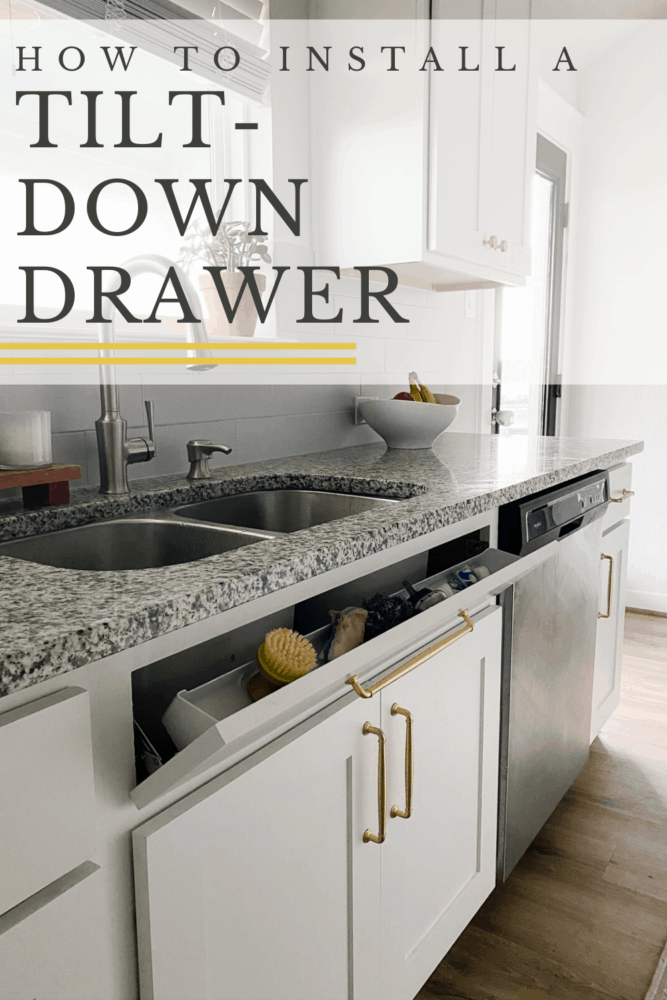 How to Add a Tilt-Down Drawer Front – Love & Renovations