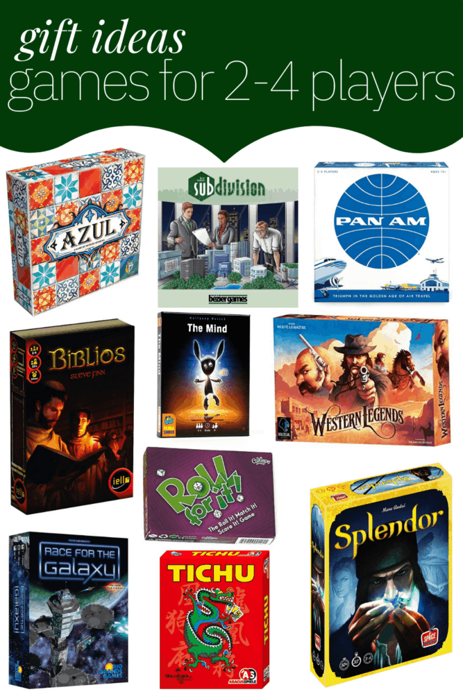 A collage of 2-4 player games 