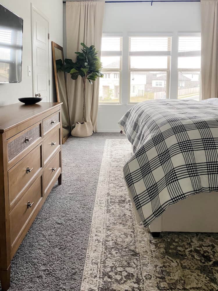 a neutral and spa-like master bedroom 