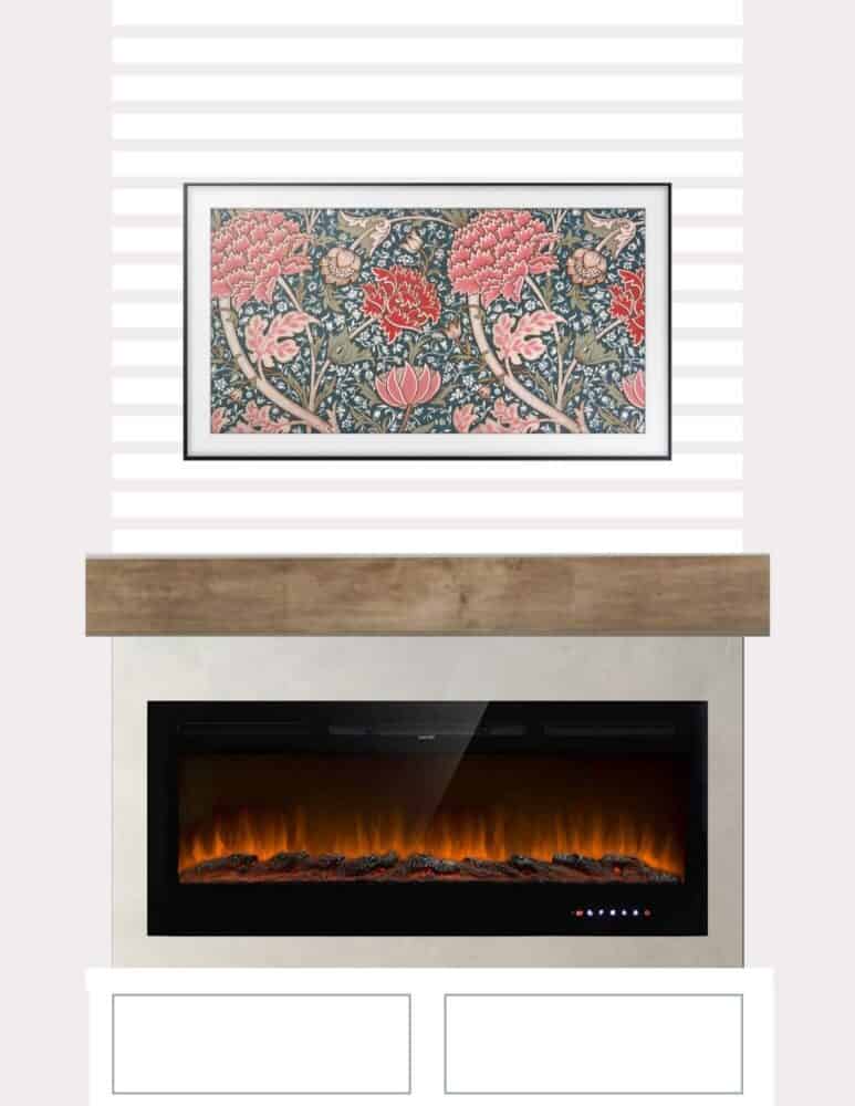 DIY electric fireplace design