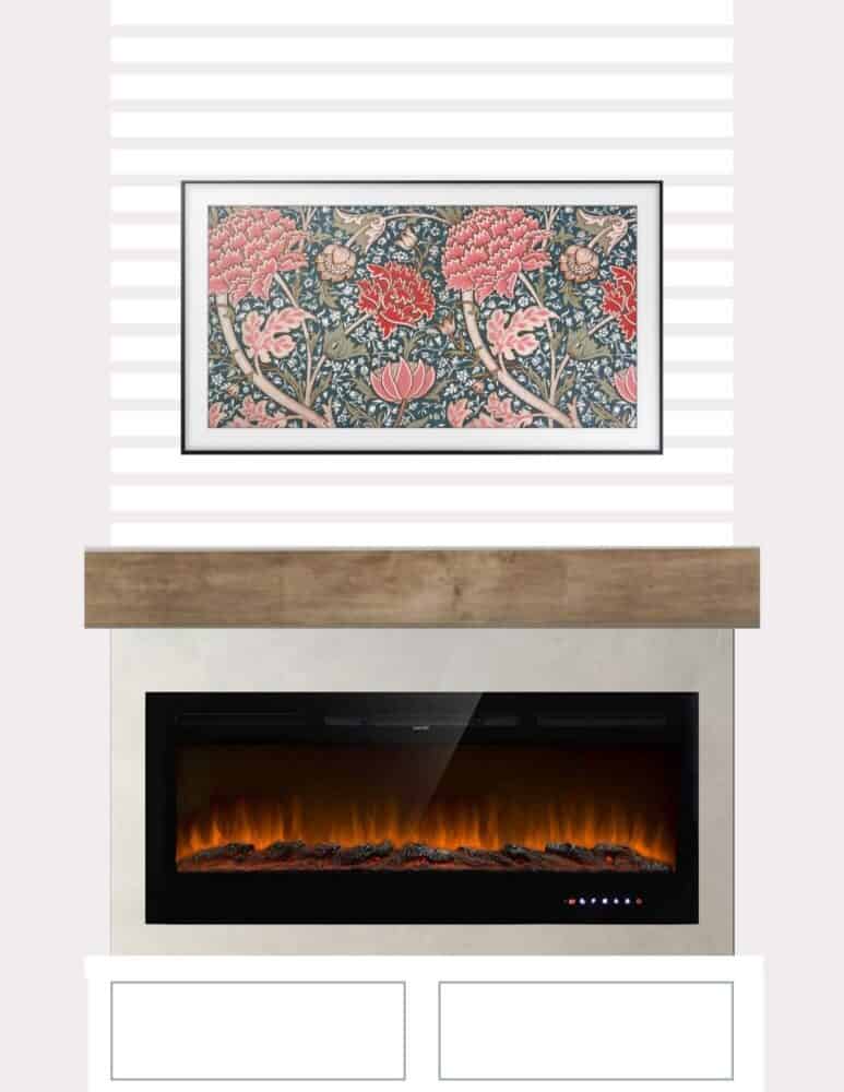 DIY electric fireplace design 