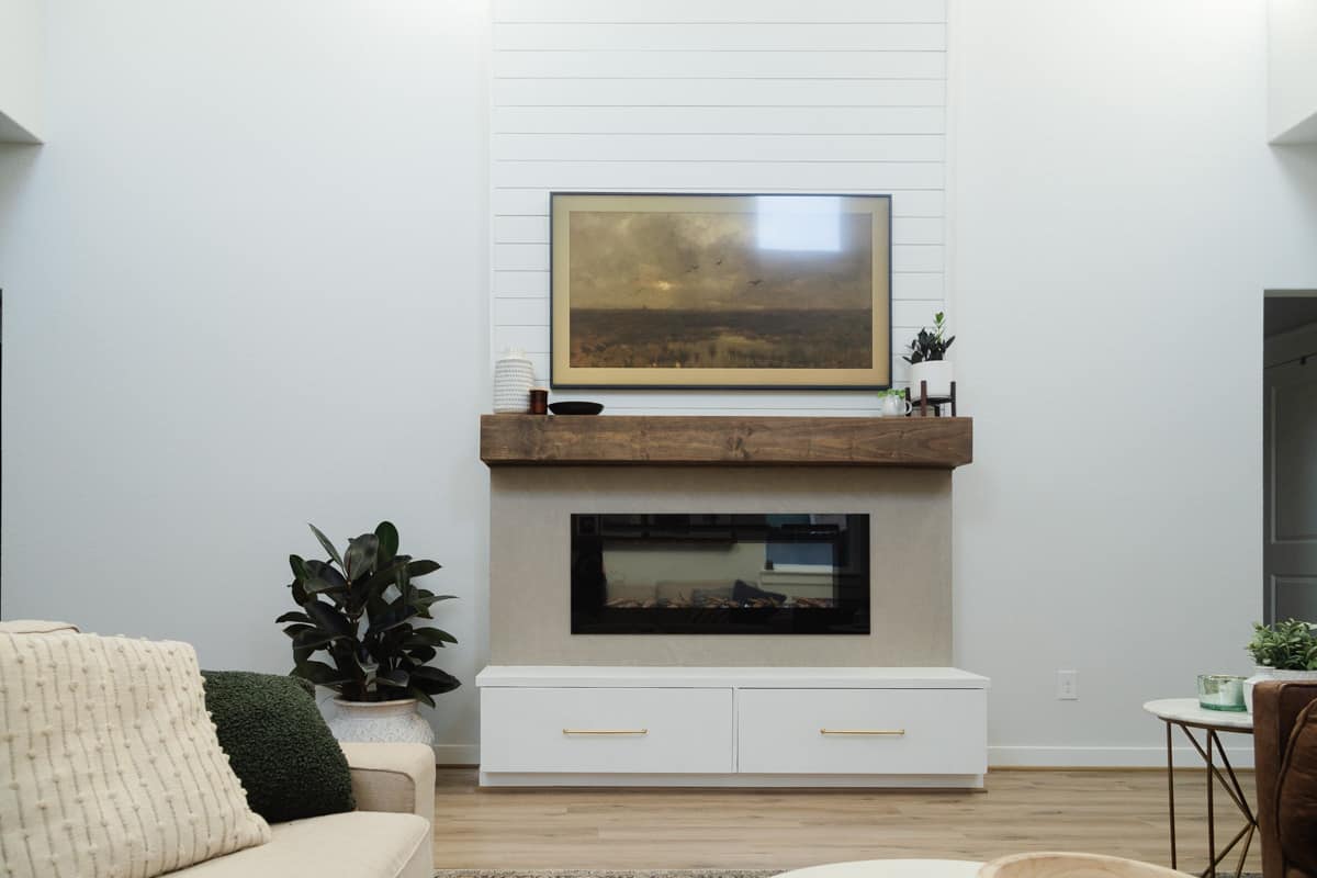 Our DIY Electric Fireplace {The REVEAL!}