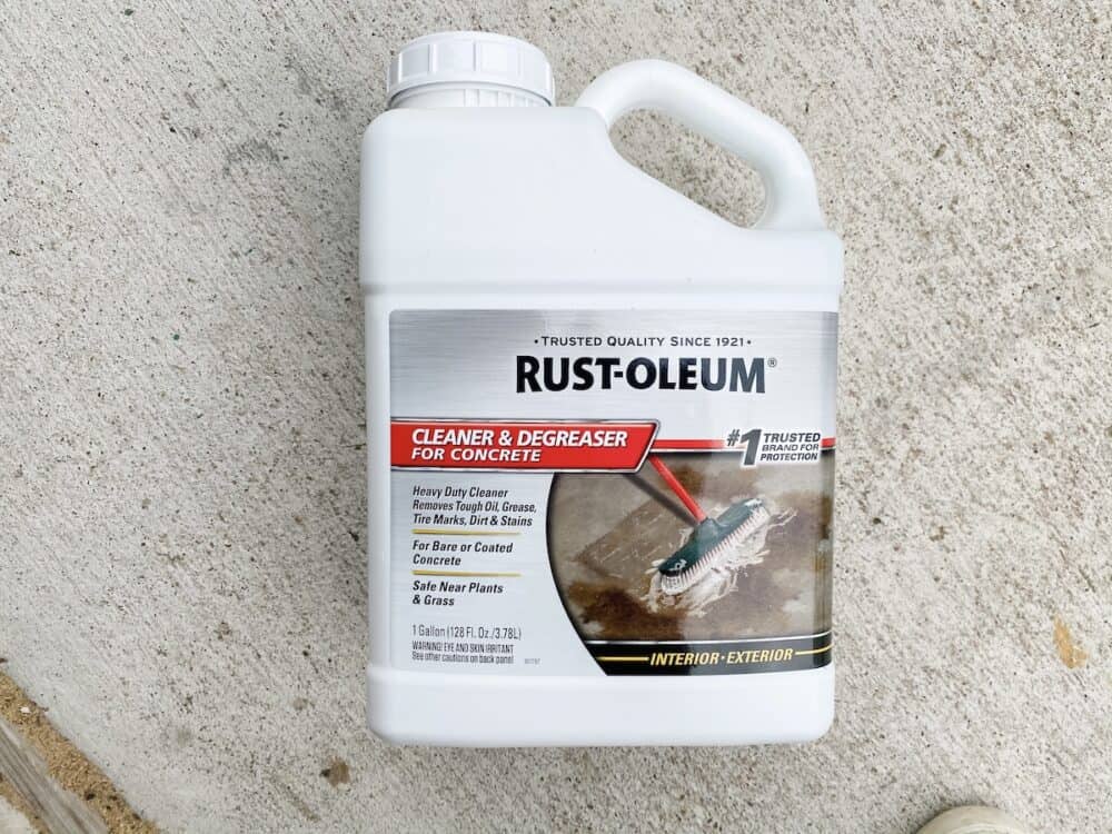 Rustoleum garage floor cleaner on sale