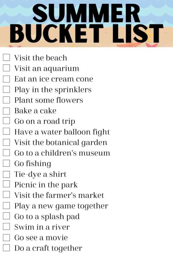 2021 Summer Bucket List Love & Renovations