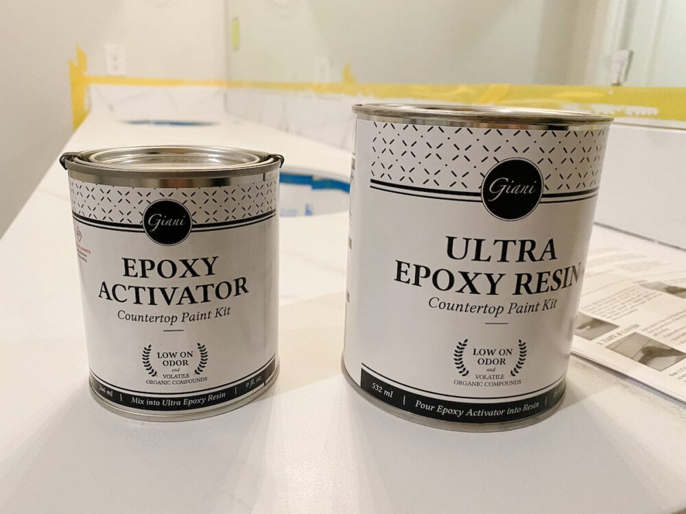 Epoxy kit for painted countertops