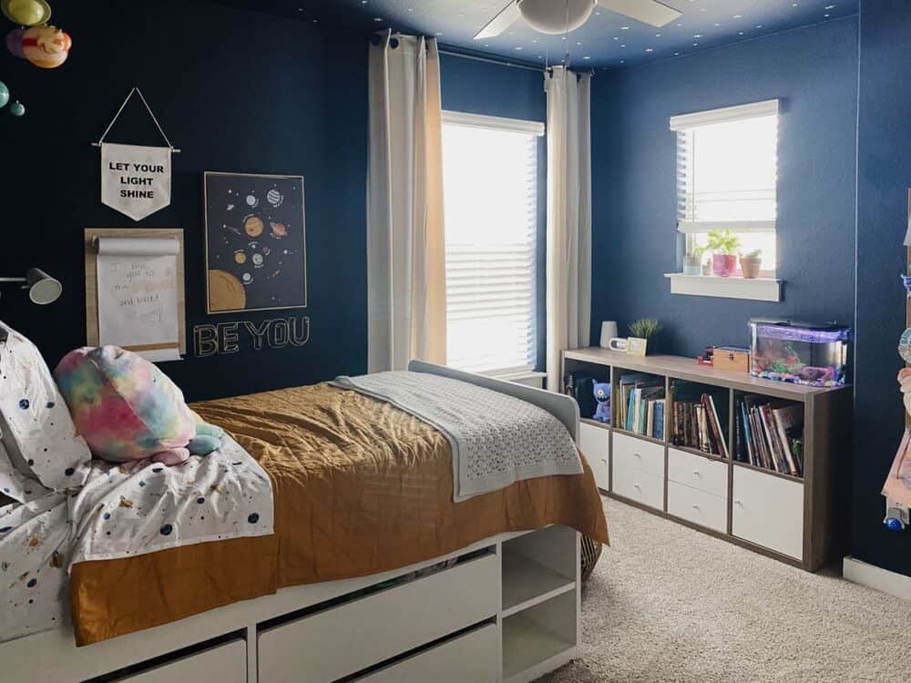 kids space themed room