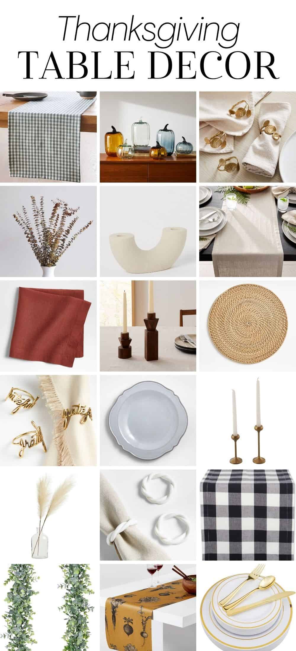 Easy Thanksgiving Table Decor Ideas