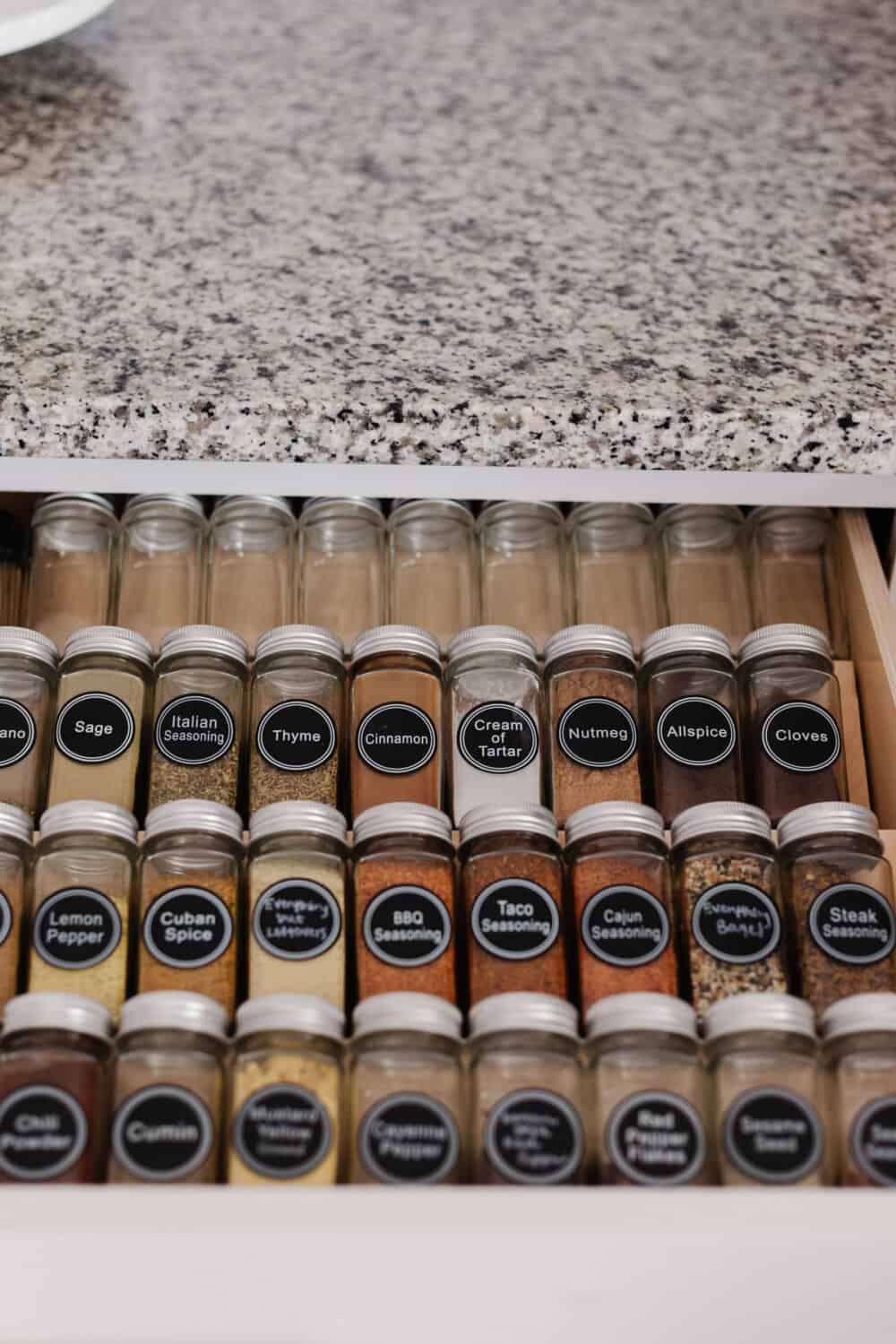 Simple DIY Spice Drawer Organization Project - Keto Karma