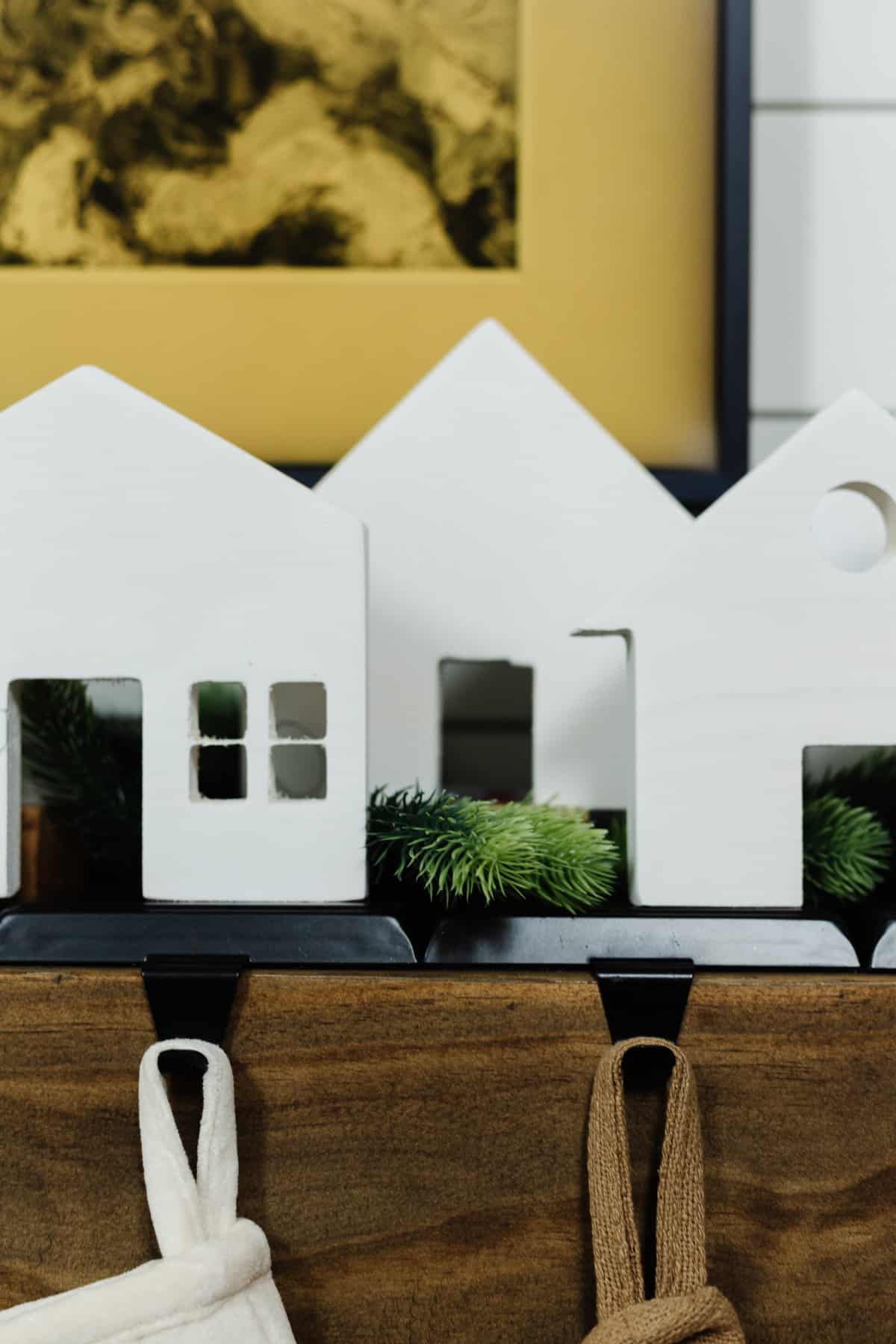 wooden Christmas village made with X-Carve CNC machine