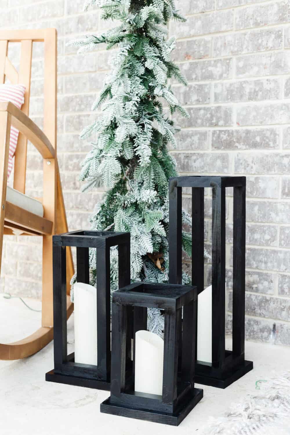 Lanterns wooden deals