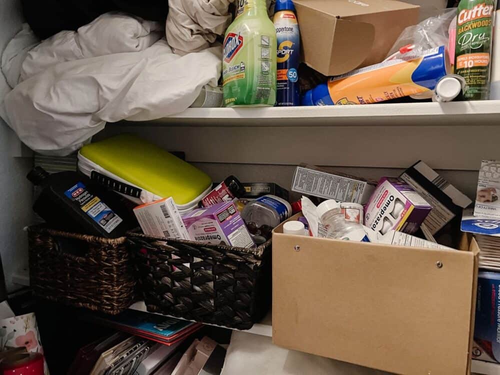 Medicine Cabinet Organization - My Mess Organized