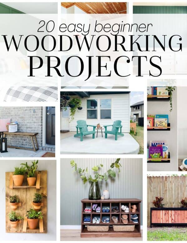 20 Awesome Beginner Woodworking Projects - Love & Renovations
