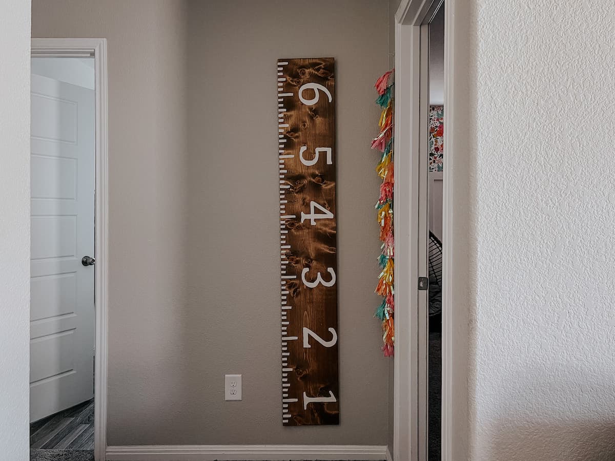 DIY Wooden Growth Chart