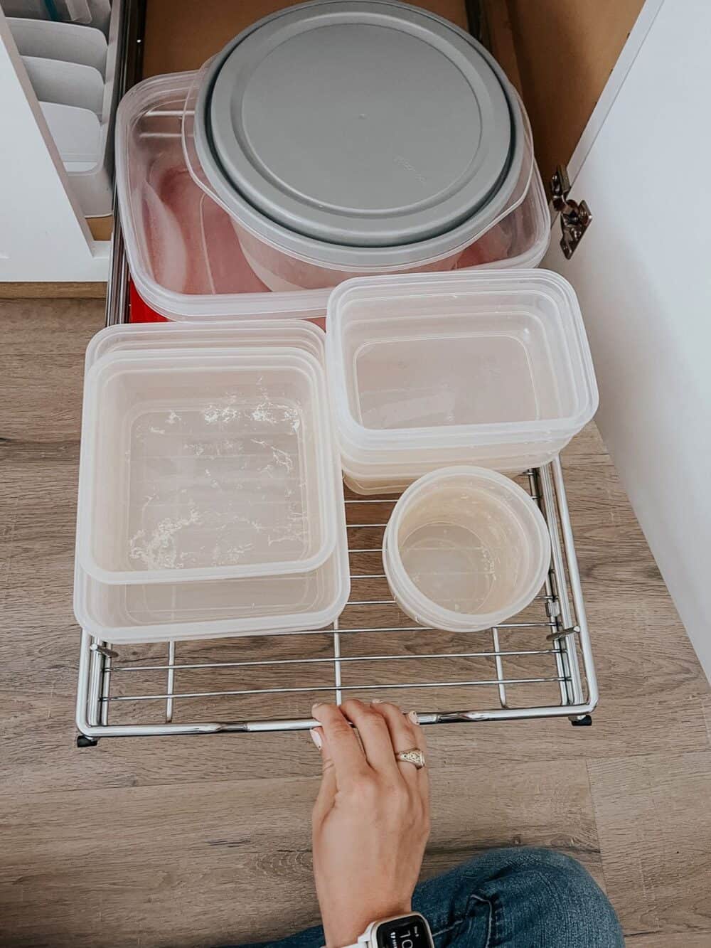 How to Organize Your Tupperware Cupboard for a Couple Bucks (5 easy Steps!)  - Eating Richly