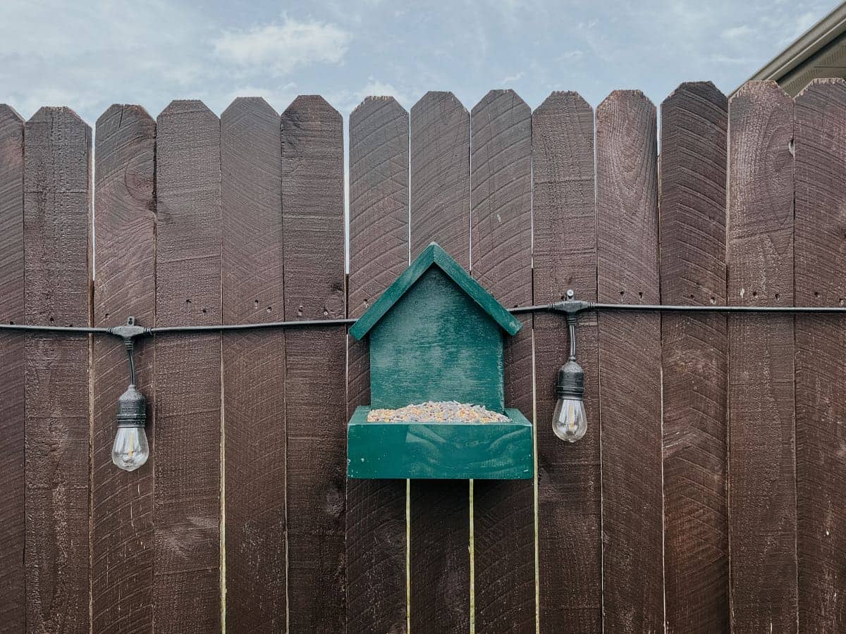 The Easiest DIY Bird Feeder {With Scrap Wood!}