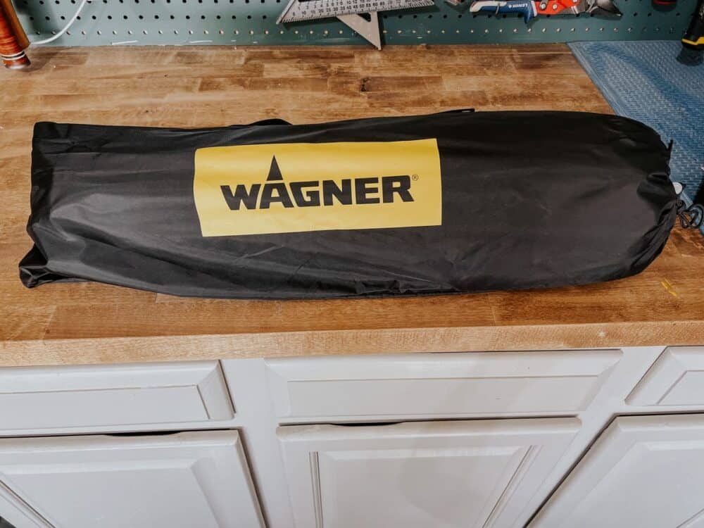 Wagner bag that is holding a spray paint shelter 