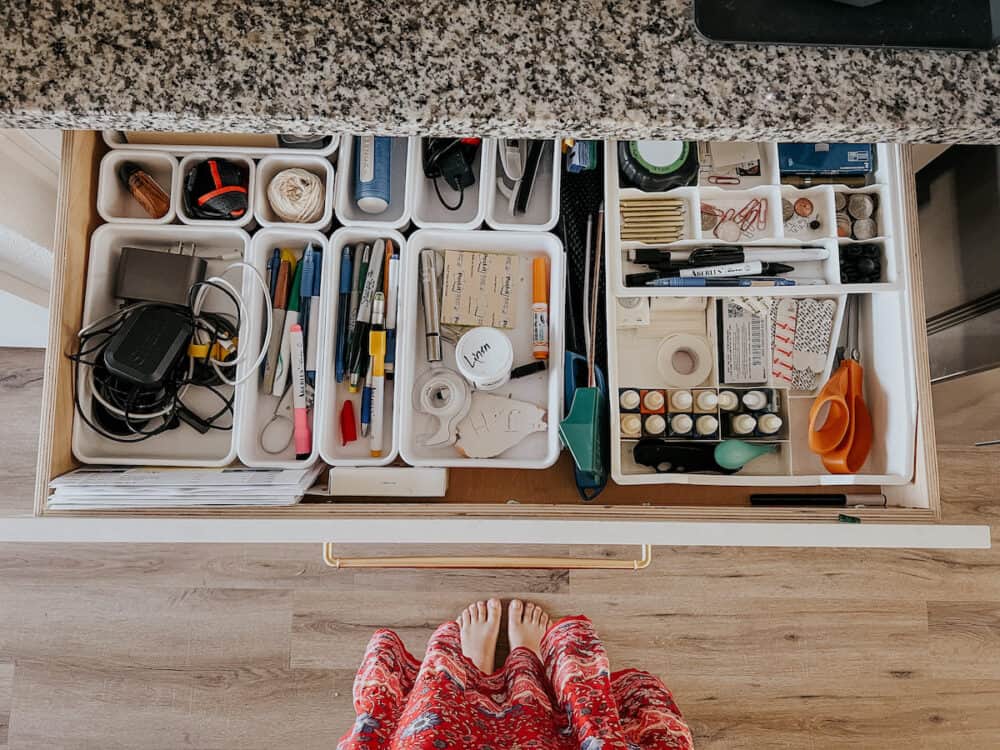 organized junk drawer