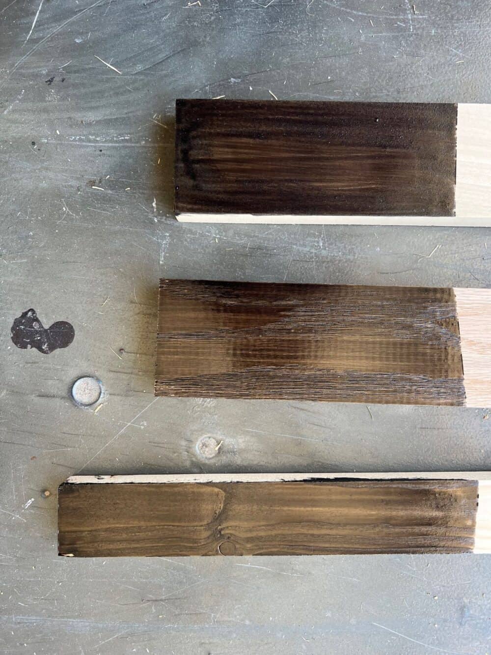 I Tested the Best Four Black Wood Stains - Love & Renovations