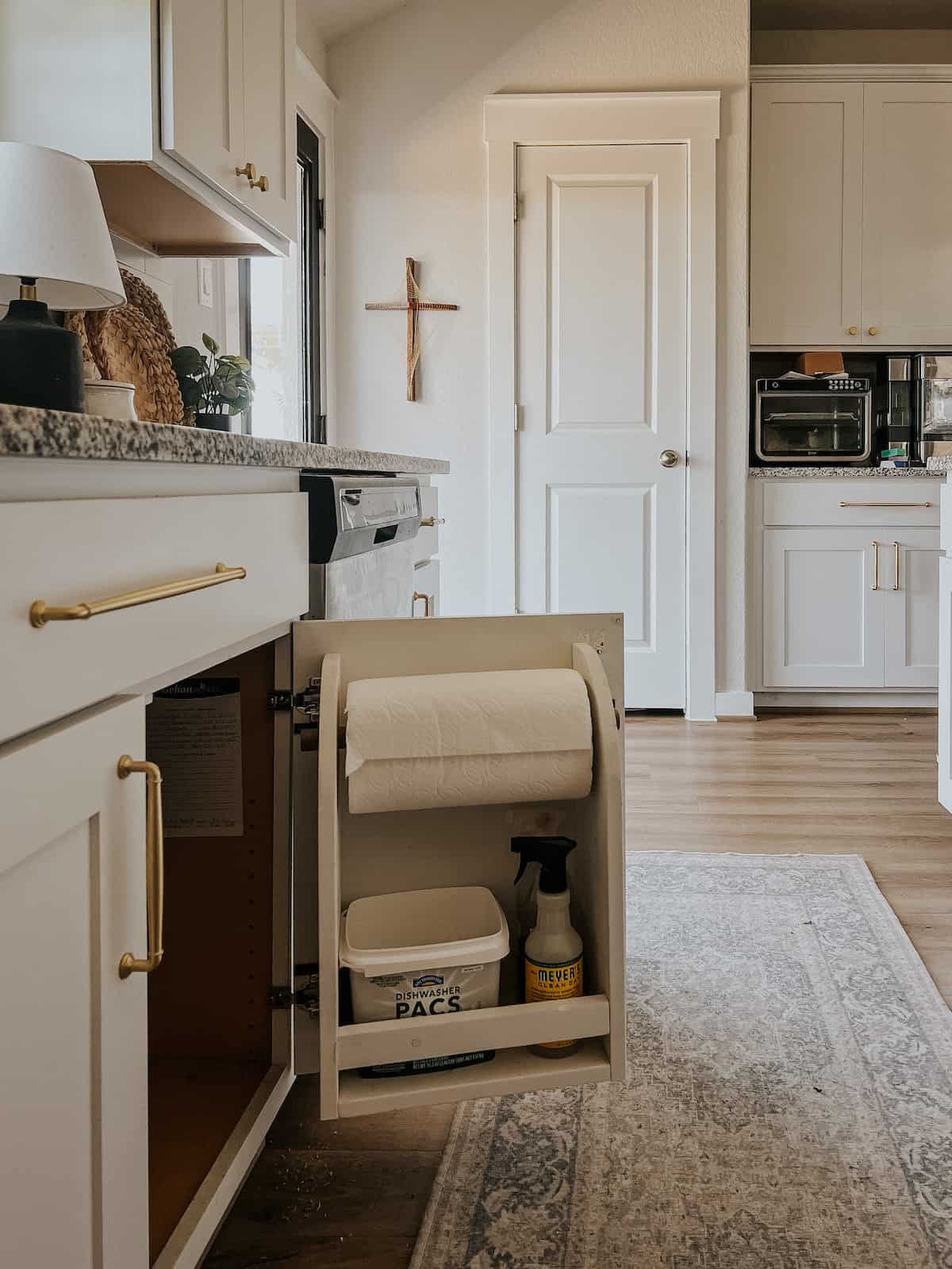 The Simplest DIY Cabinet Door Organizer