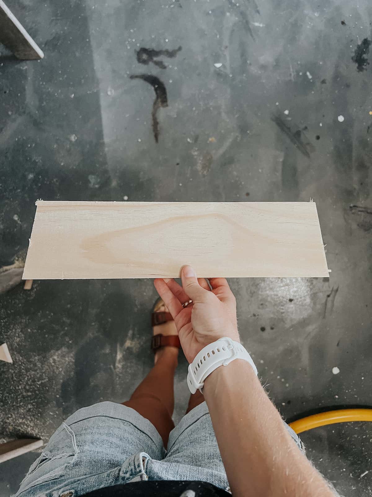 Angled support boards for wooden step stool
