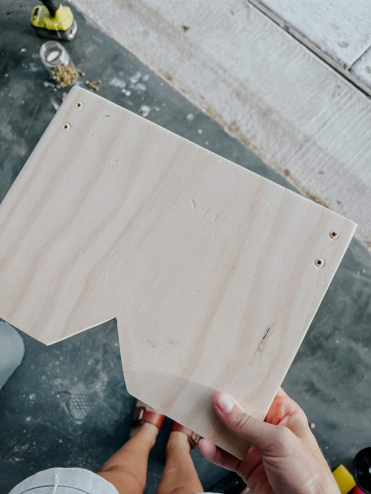 leg for wooden step stool with holes pre-drilled