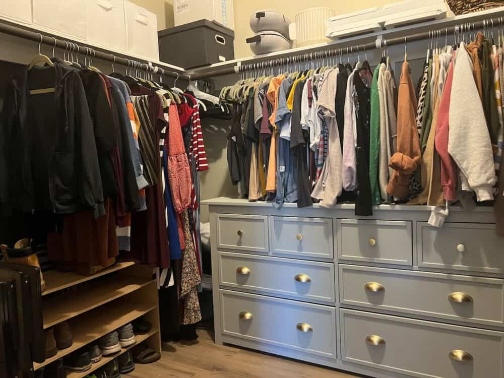 Closet with dresser 