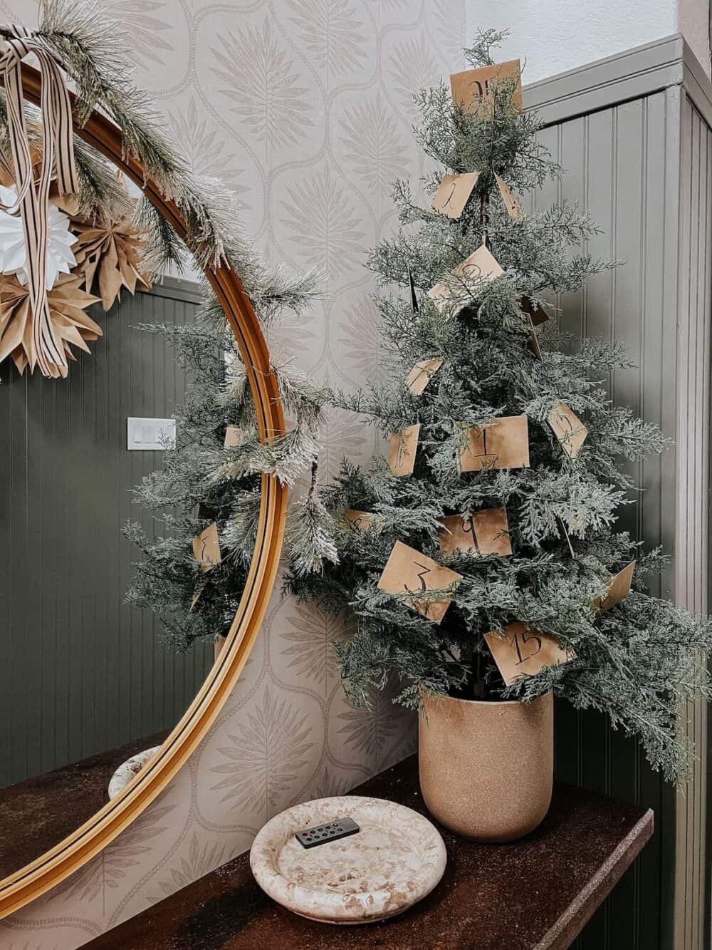 activity advent calendar Christmas tree