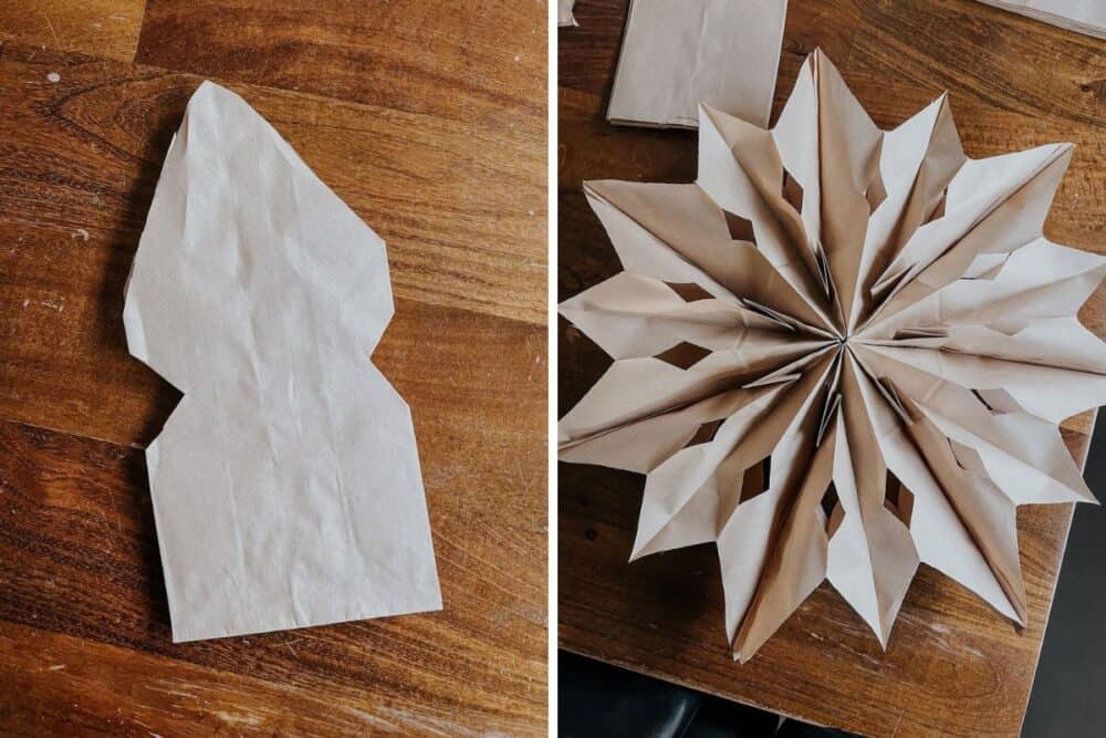 Paper clearance bag snowflakes