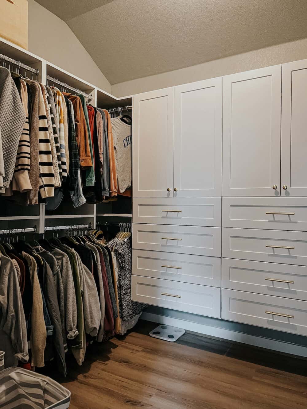 closet with custom closet built ins from Modular Closets 