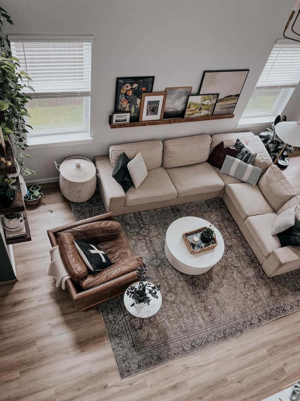 IKEA KIVIK sofa in a large living room 
