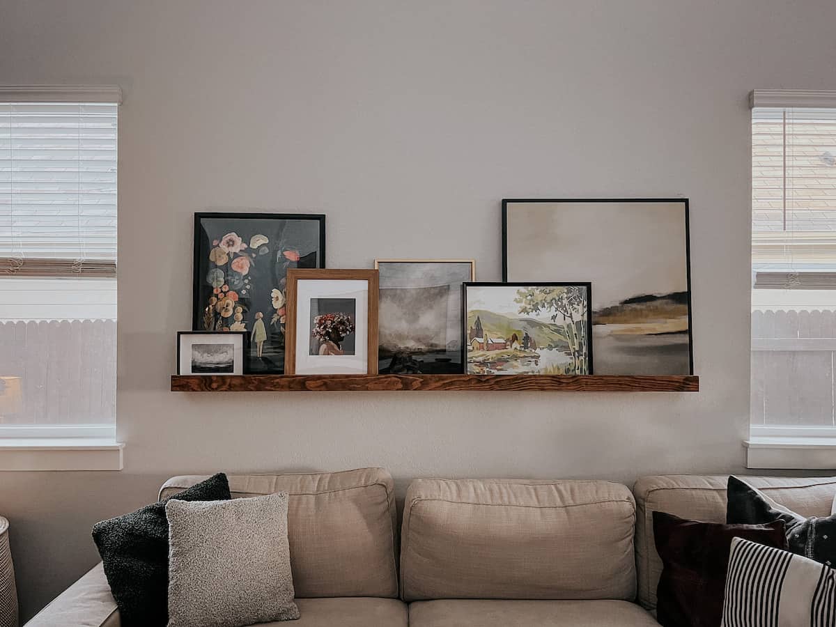 How to Build a DIY Picture Ledge