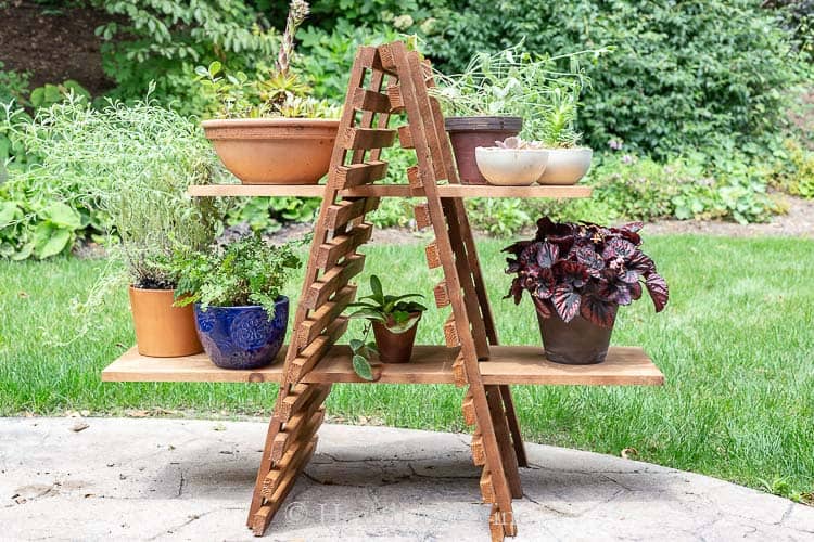 a-frame plant stand