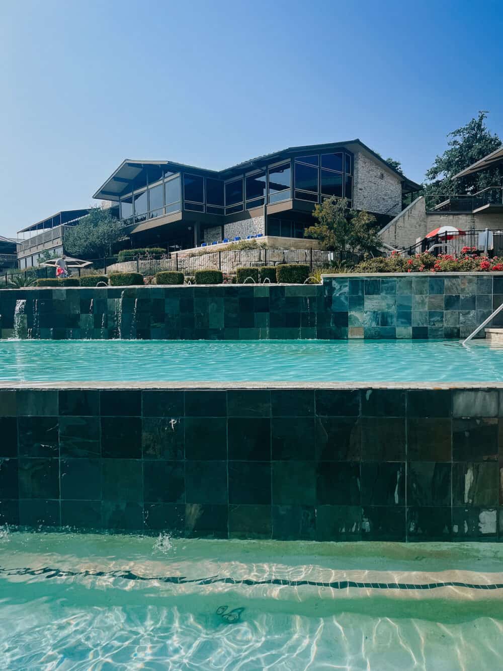 three tier adults pool at Lakeway resort and spa 
