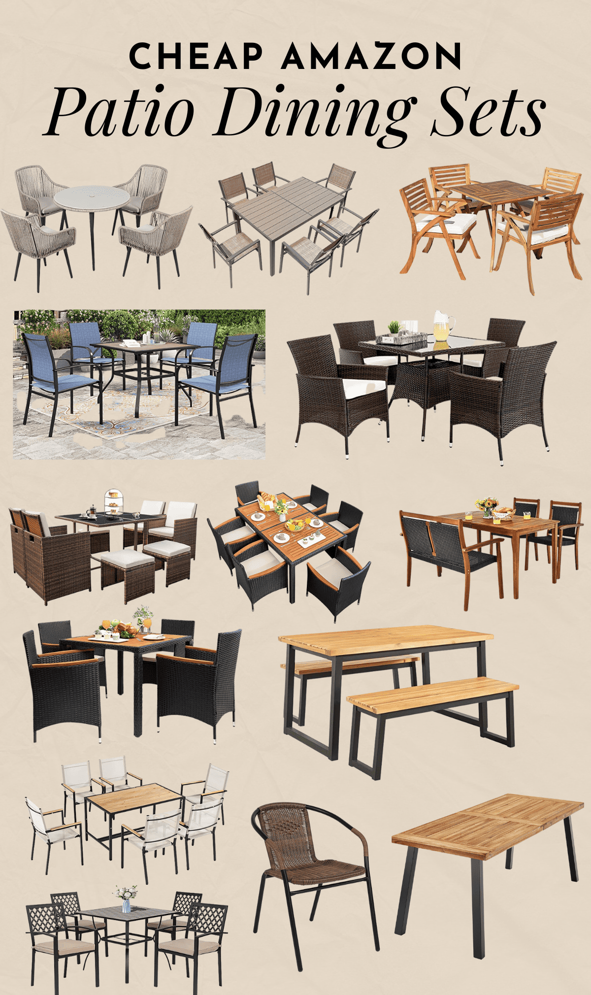 Outdoor Dining Sets I’m Eyeing on Amazon