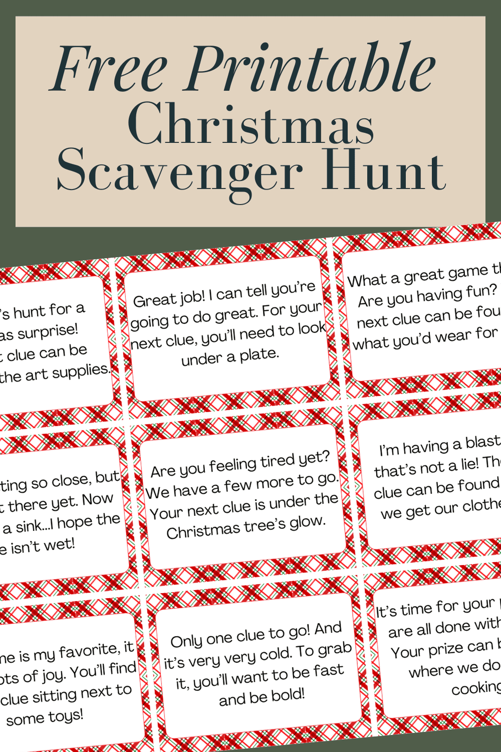 Our 2023 Christmas Scavenger Hunt