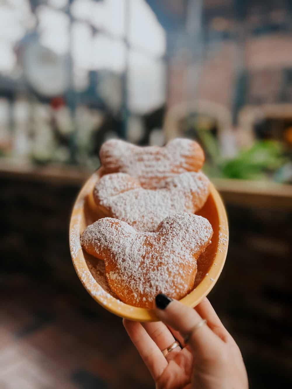 Mickey shaped beignets from Port Orleans French Quarter 